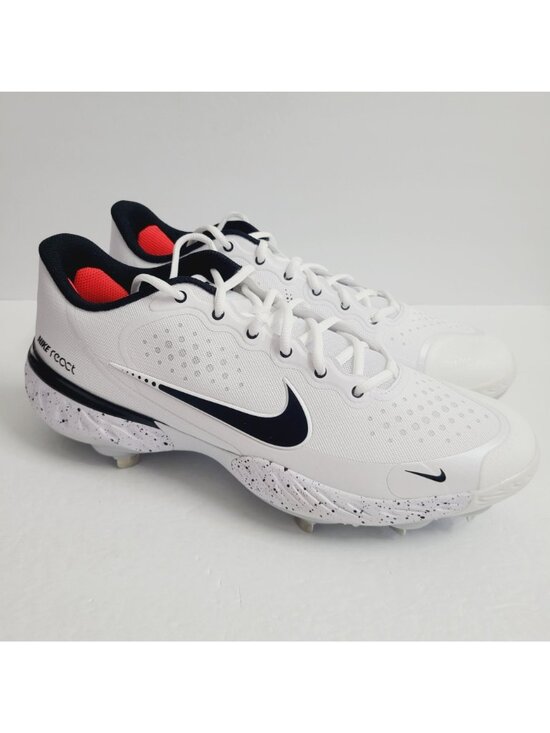 NEW Nike Alpha Huarache Elite 3 Low Baseball Cleats CV3552-104 Size 12 White #1 main image 5